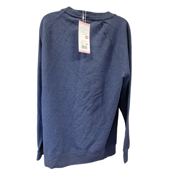 Wildfox  Sweatshirt "Good Vibes" Blue Rainbow Womens Small New with Tags - Picture 3 of 8